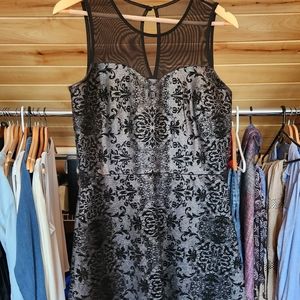 Maurices Evening Dress, NWOT,        Size Medium,Black,Velvet,Silver,Party